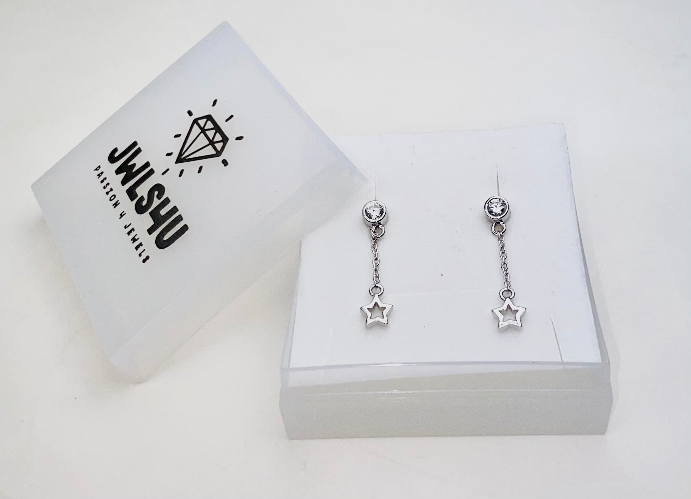 Oorhangers Ster Open aan Ketting Goudkleur JE007G-2