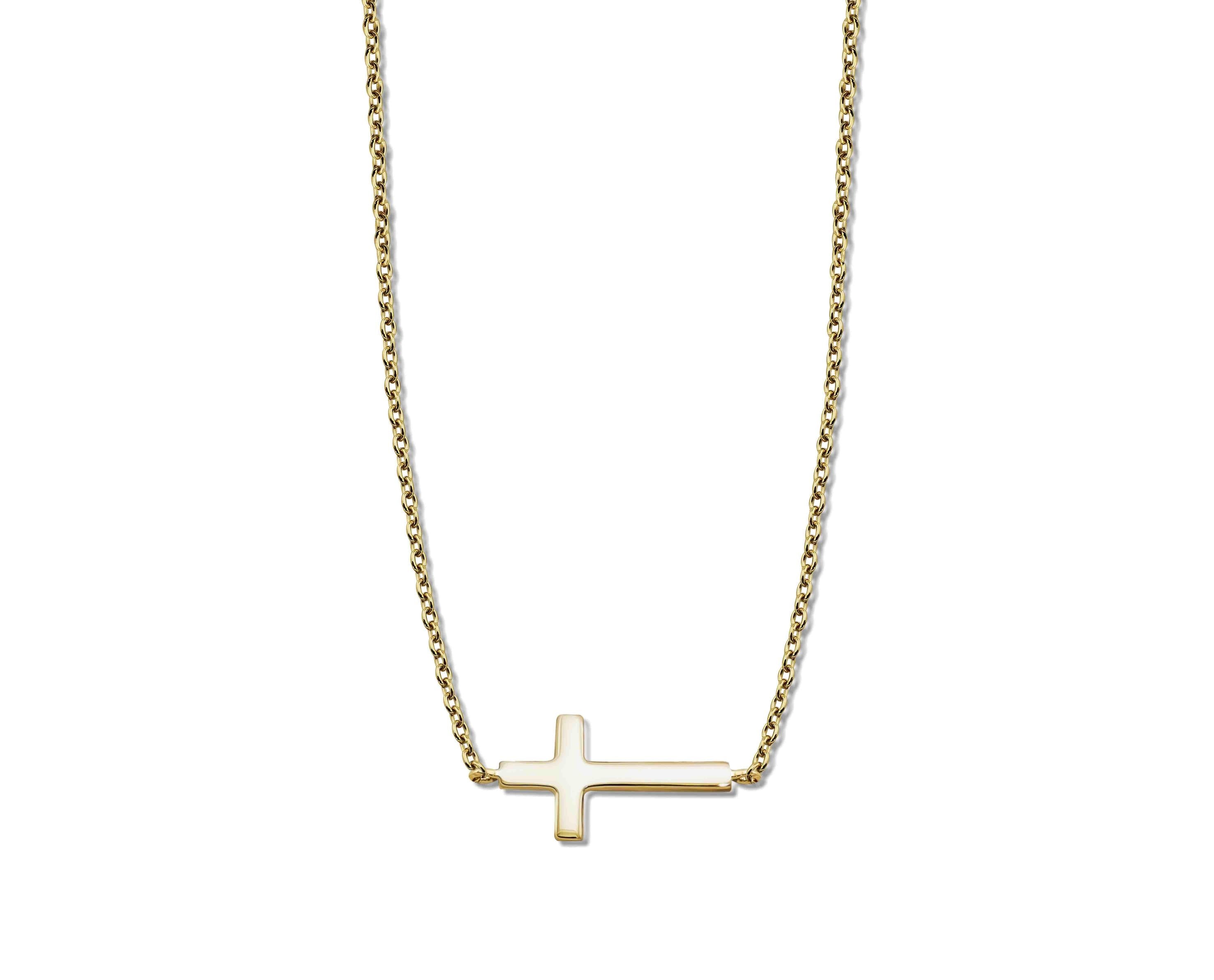 Ketting Kruisje Goudkleur XN011G-0